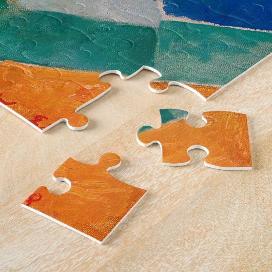 Aangepaste moderne kleurrijke Abstracte Eiffeltore Legpuzzel (Zijkant)