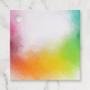 Aangepaste Moderne Kleurrijke Abstracte Lege Sjabl Bedankjes Labels