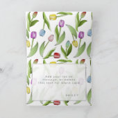 Aangepaste, moderne kleurrijke Tulp-ventilator Kaart (Binnen)