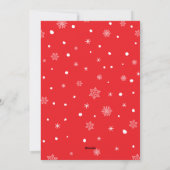 Aangepaste moderne knuffel beren kersttaart rood feestdagenkaart (Achterkant)