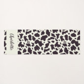 Aangepaste moderne Koe afdrukken Yoga Mat (Achterkant (horizontaal))