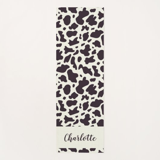 Aangepaste moderne Koe afdrukken Yoga Mat (Voorkant)