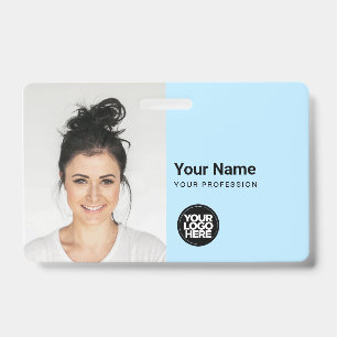 Aangepaste moderne legitimatiekaart Eenvoudige QR  Badge
