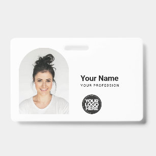 Aangepaste moderne legitimatiekaart Eenvoudige QR- Badge