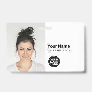 Aangepaste moderne legitimatiekaart Eenvoudige QR Badge
