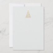 Aangepaste moderne leuke feestdagen Kerstmis rendi Kaart (Achterkant)