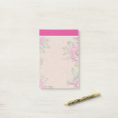 Aangepaste Moderne Levendige roze botanische achte Post-it® Notes (Op bureau)