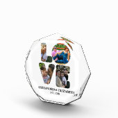 Aangepaste moderne liefde 4 fotocollage voor paren fotoblokken (Rechts)