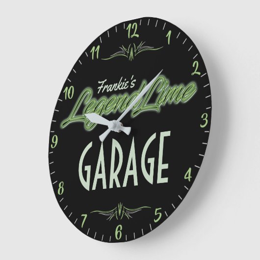 Aangepaste, moderne Limoen Grote Klok (Hoek)