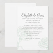Aangepaste moderne Luxury Wedding-uitnodigingen Kaart (Voorkant / Achterkant)