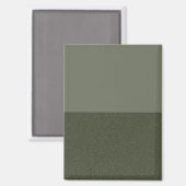 Aangepaste moderne magneet – Moss Green Duo-lagen (Voorkant / Achterkant)