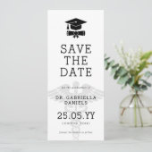 Aangepaste moderne medische school arts afstuderen save the date (Staand voorkant)