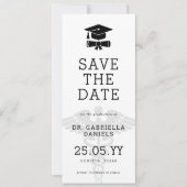 Aangepaste moderne medische school arts afstuderen save the date (Voorkant)