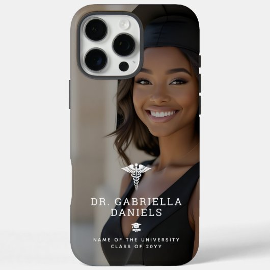 Aangepaste moderne medische school dokter afstuder Case-Mate iPhone case (Achterkant)
