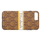 Aangepaste, moderne meisjesDamaskers met naam Case-Mate iPhone Case (Achterkant (Horizontaal))