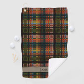 Aangepaste moderne midcentury Madras Golfhanddoek (Insitu)