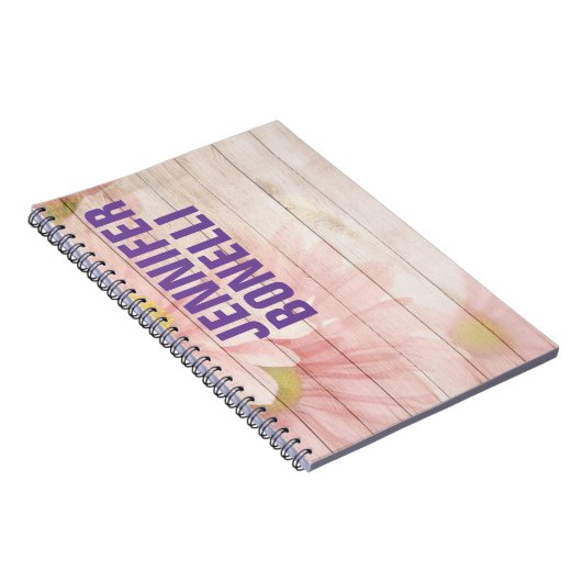 Aangepaste, moderne, minimale, gebold tekst notitieboek (Rechterzijde)