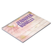 Aangepaste, moderne, minimale, gebold tekst notitieboek (Linkerzijde)