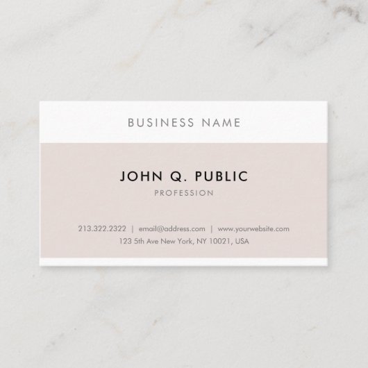 Aangepaste, moderne, minimale professionele archit visitekaartje (Voorkant)