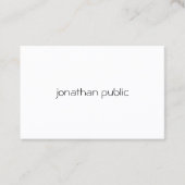 Aangepaste, moderne, minimale professionele standa visitekaartje (Voorkant)