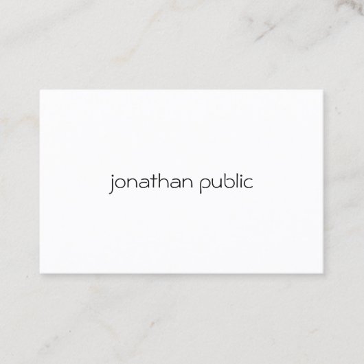 Aangepaste, moderne, minimale professionele standa visitekaartje (Voorkant)