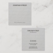 Aangepaste, moderne, minimale Sjabloon Vierkante Visitekaartje (Voorkant / Achterkant)