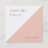 Aangepaste, moderne minimale Sjabloon Vierkante Visitekaartje (Voorkant)