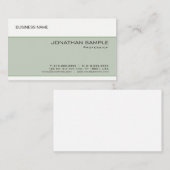 Aangepaste, moderne, minimale Sjabloon Visitekaartje (Voorkant / Achterkant)