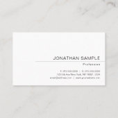 Aangepaste, moderne, minimale Sjabloon Visitekaartje (Achterkant)