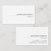 Aangepaste, moderne, minimale Sjabloon Visitekaartje (Voorkant / Achterkant)
