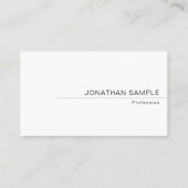 Aangepaste, moderne, minimale Sjabloon Visitekaartje (Voorkant)