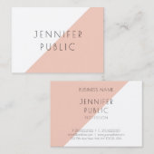 Aangepaste, moderne minimale Sjabloon Visitekaartje (Voorkant / Achterkant)