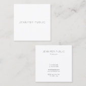 Aangepaste, moderne, minimale Sjabloon voor design Vierkante Visitekaartje (Voorkant / Achterkant)