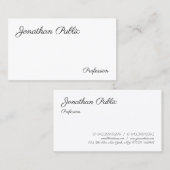 Aangepaste, moderne, minimale Sjabloon voor handsc Visitekaartje (Voorkant / Achterkant)