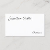 Aangepaste, moderne, minimale Sjabloon voor handsc Visitekaartje (Voorkant)