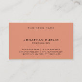 Aangepaste, moderne, minimalistische elegante Sjab Visitekaartje (Achterkant)