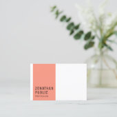 Aangepaste moderne minimalistische elegante sjablo visitekaartje (Staand voorkant)