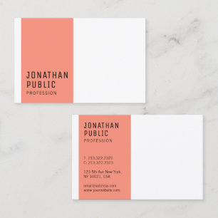 Aangepaste moderne minimalistische elegante sjablo visitekaartje