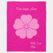 Aangepaste moderne minimalistische geometrische ee fleece deken (Voorkant)