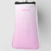 Aangepaste moderne minimalistische gradiënt roze o golfheadcover (Draai 90)