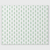 Aangepaste moderne minimalistische kerstbomen cadeaupapier (Vlak)