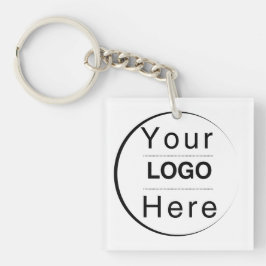 Aangepaste Moderne Minimalistische Naam & Initiaal Sleutelhanger