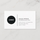 Aangepaste moderne minimalistische professionele v visitekaartje (Voorkant)