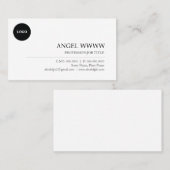 Aangepaste moderne minimalistische professionele v visitekaartje (Voorkant / Achterkant)