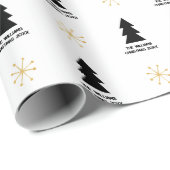 Aangepaste Moderne Minimalistische Schattigee Blau Cadeaupapier (Rol Hoek)