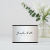 Aangepaste, moderne, minimalistische Sjabloon voor Visitekaartje (Staand voorkant)