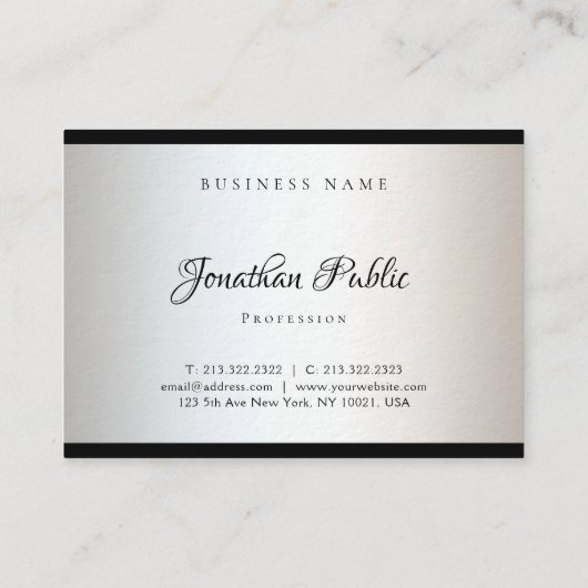 Aangepaste, moderne, minimalistische Sjabloon voor Visitekaartje (Achterkant)