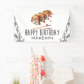 Aangepaste moderne minimalistische sushi volwassen spandoek (Insitu)