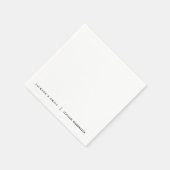 Aangepaste moderne minimalistische trouw servet (Hoek)