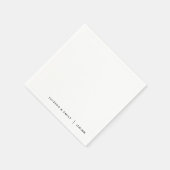 Aangepaste moderne minimalistische trouw servet (Hoek)